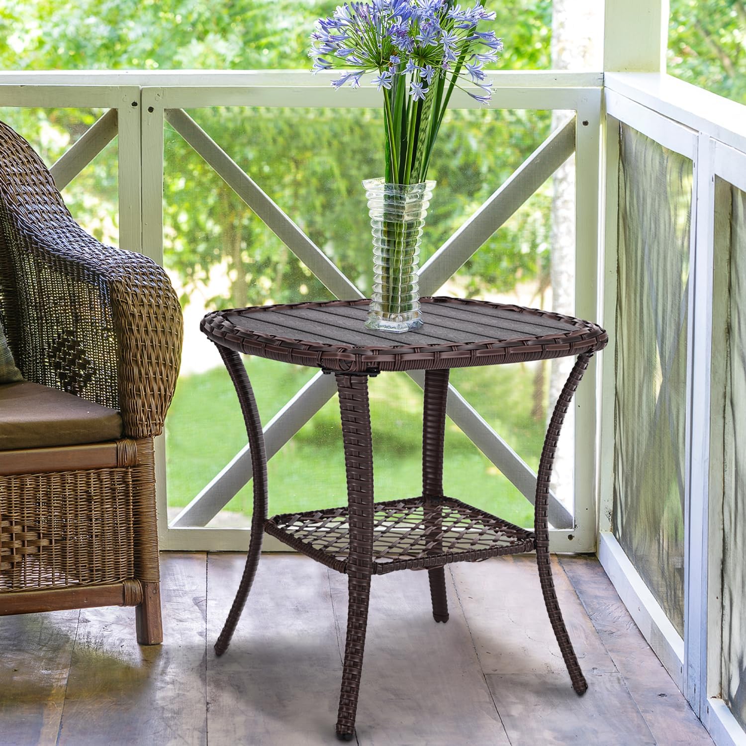 Stackable Resin Garden Side Tables