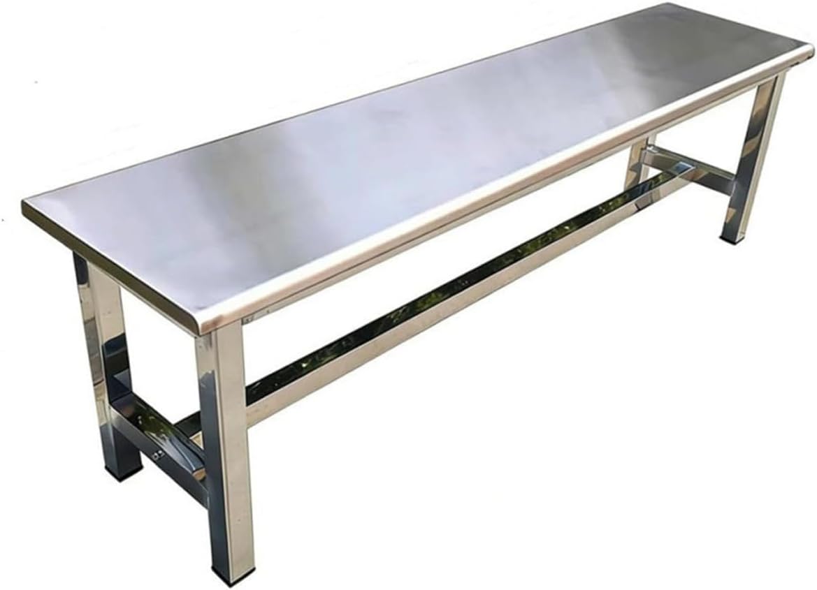 Stainless Steel Backless Outdoor Garden Bench