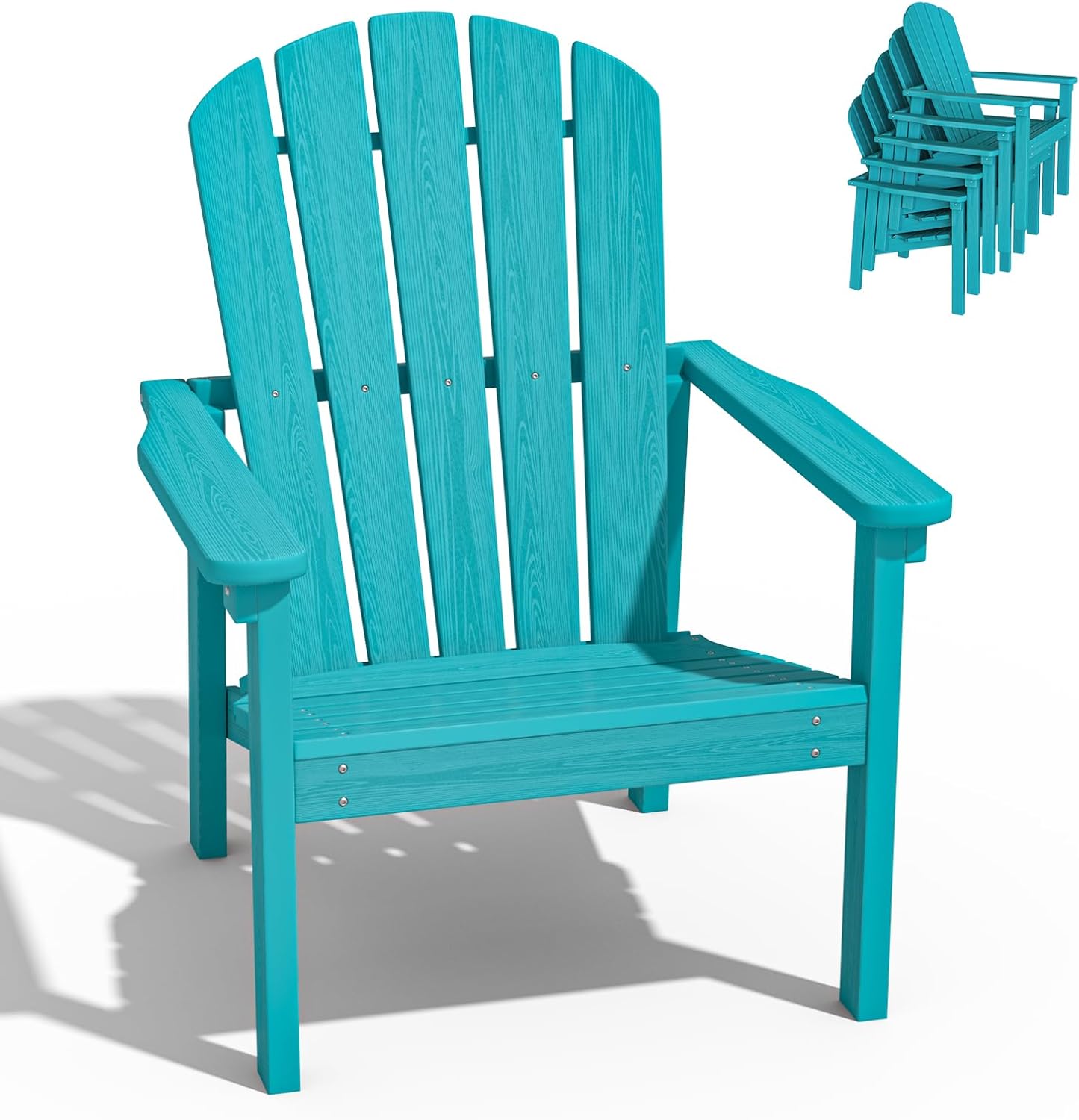 Aruba HDPE Stackable Adirondack Chairs