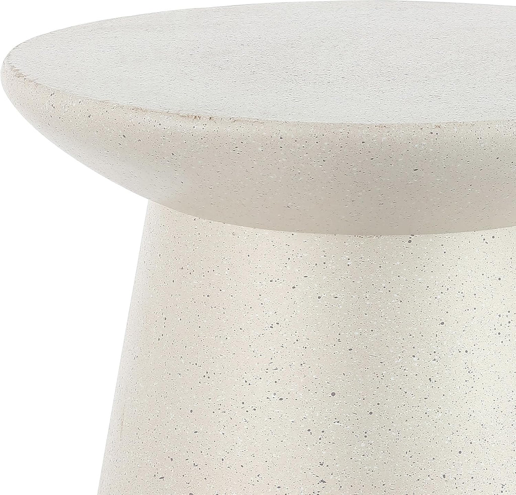 Cream Terrazzo Indoor Outdoor Side Table