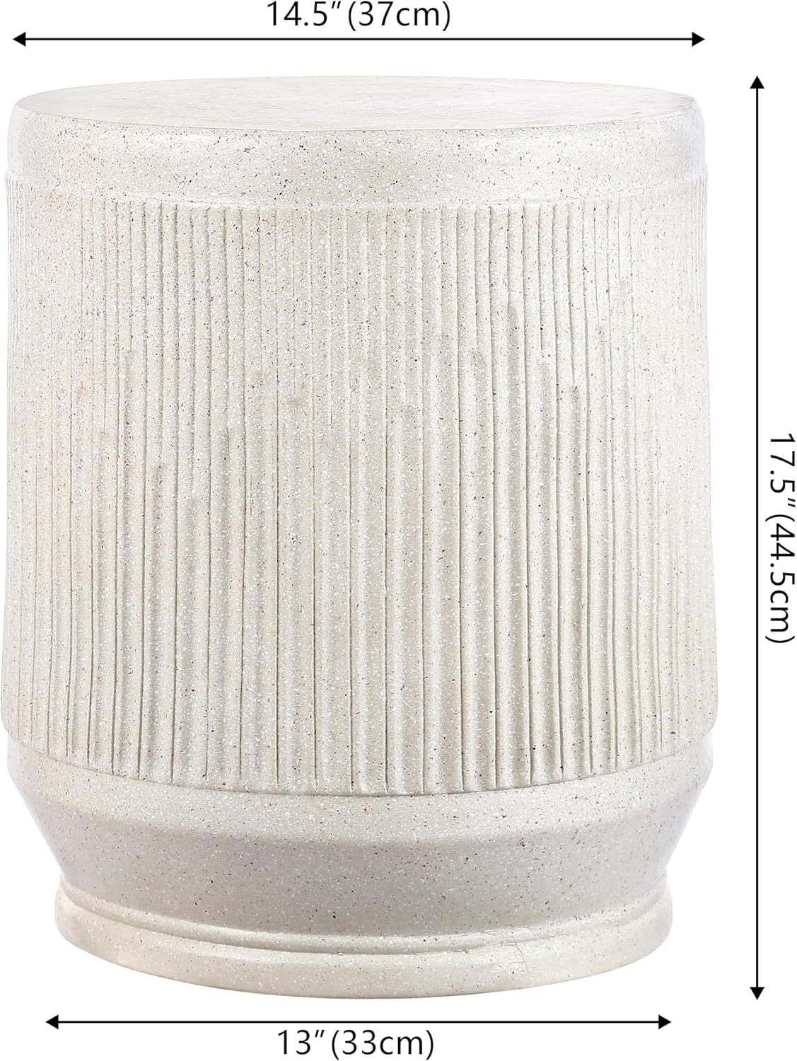 Cream Terrazzo Indoor Outdoor Side Table