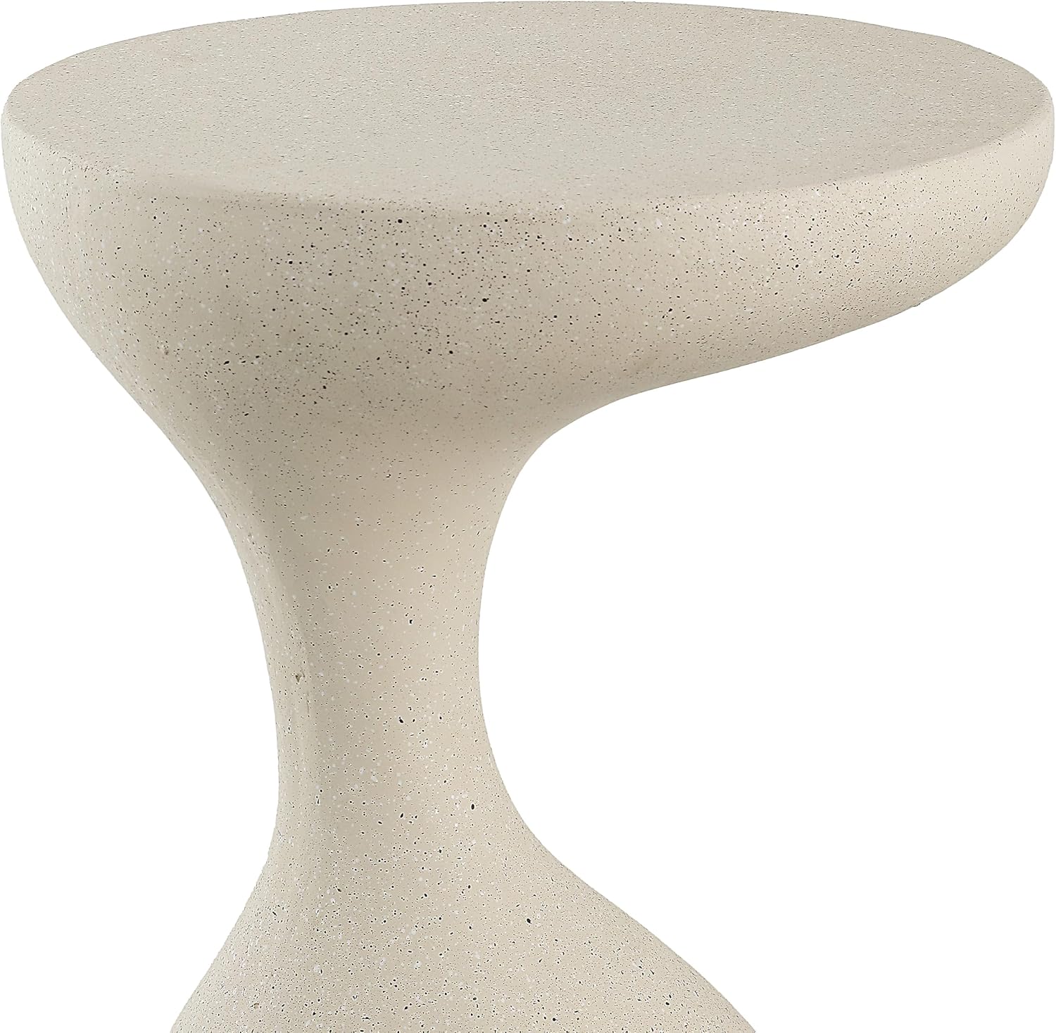 Cream Terrazzo Indoor Outdoor Accent Table