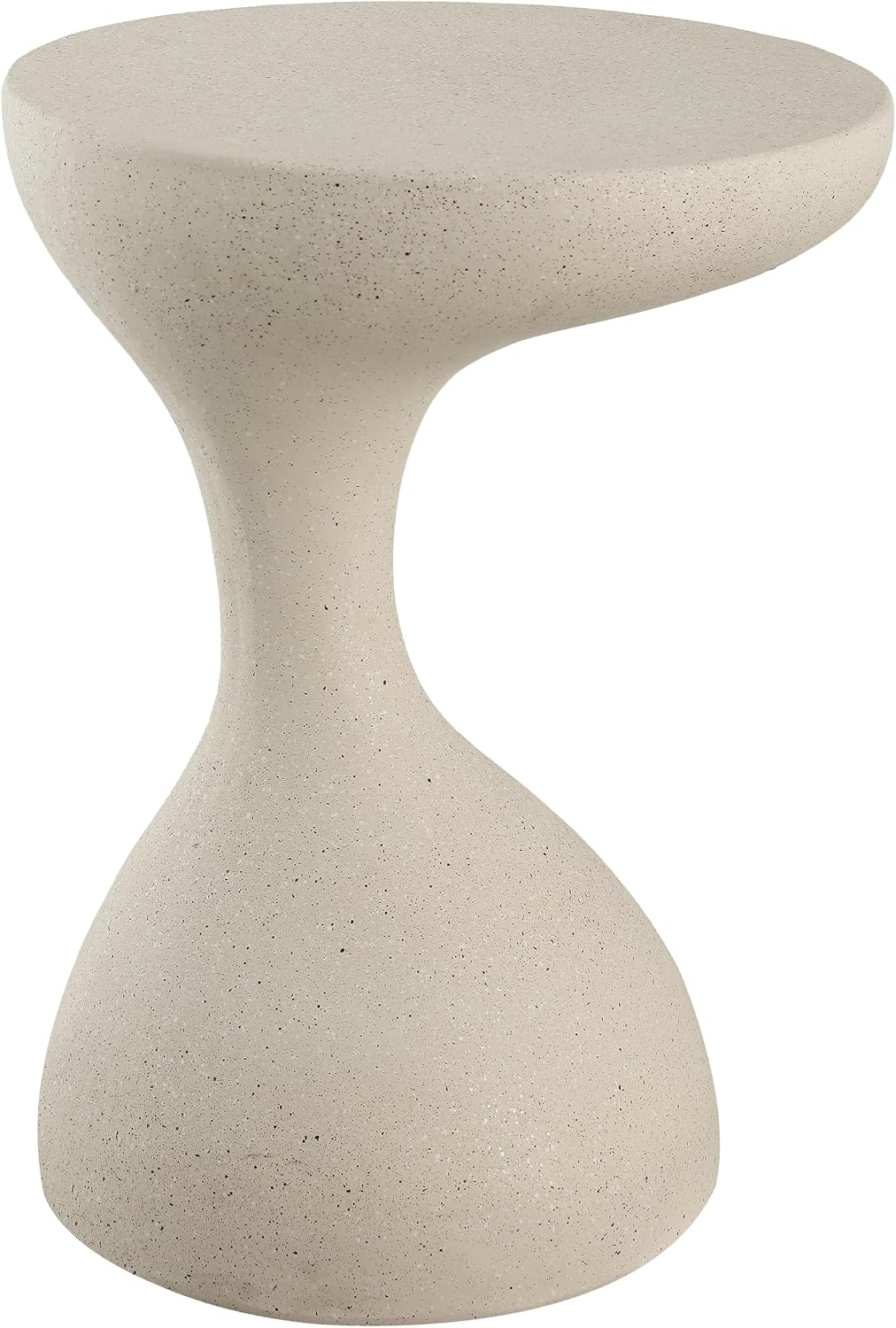 Cream Terrazzo Indoor Outdoor Accent Table