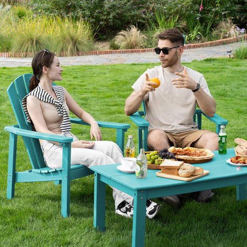 Aruba HDPE Stackable Adirondack Chairs